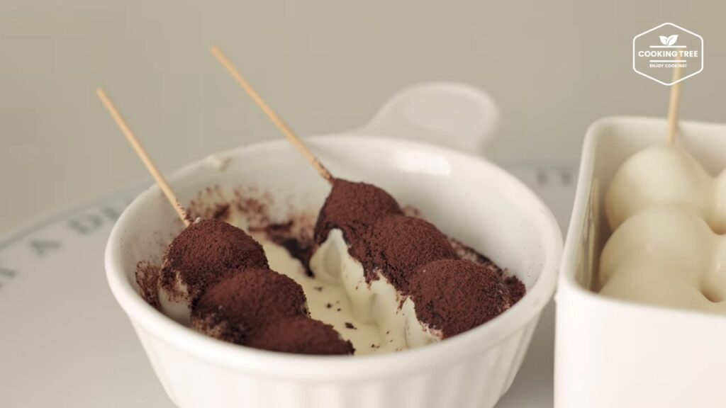 Rezept für Kartoffelklebreisbällchen (Dango). 51 크림에 퐁당 쫄깃쫄깃 감자 찹쌀볼 당고 만들기 Potato Glutinous Rice Ball Dango Recipe Cooking tree screenshot