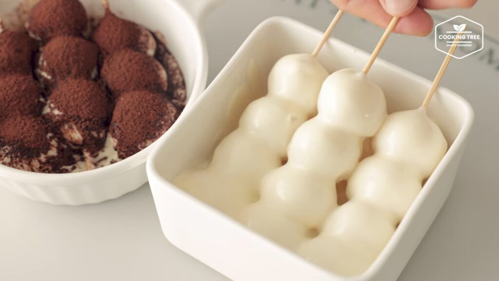 Rezept für Kartoffelklebreisbällchen (Dango). 53 크림에 퐁당 쫄깃쫄깃 감자 찹쌀볼 당고 만들기 Potato Glutinous Rice Ball Dango Recipe Cooking tree screenshot