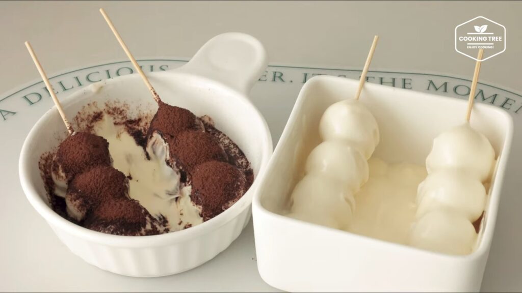 Rezept für Kartoffelklebreisbällchen (Dango). 57 크림에 퐁당 쫄깃쫄깃 감자 찹쌀볼 당고 만들기 Potato Glutinous Rice Ball Dango Recipe Cooking tree screenshot