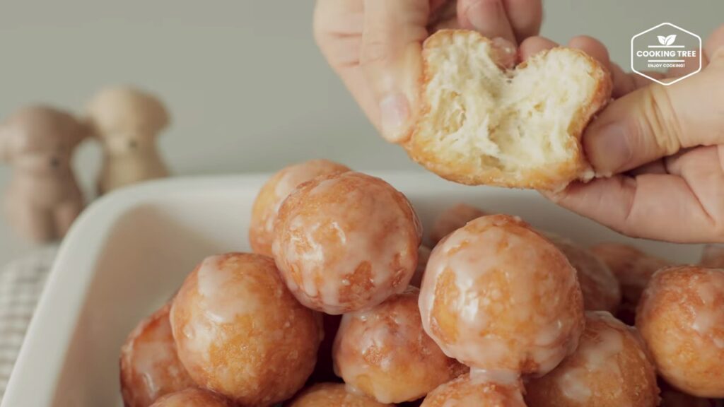 No knead Easy Mini Glazed Donuts Recipe Cooking tree