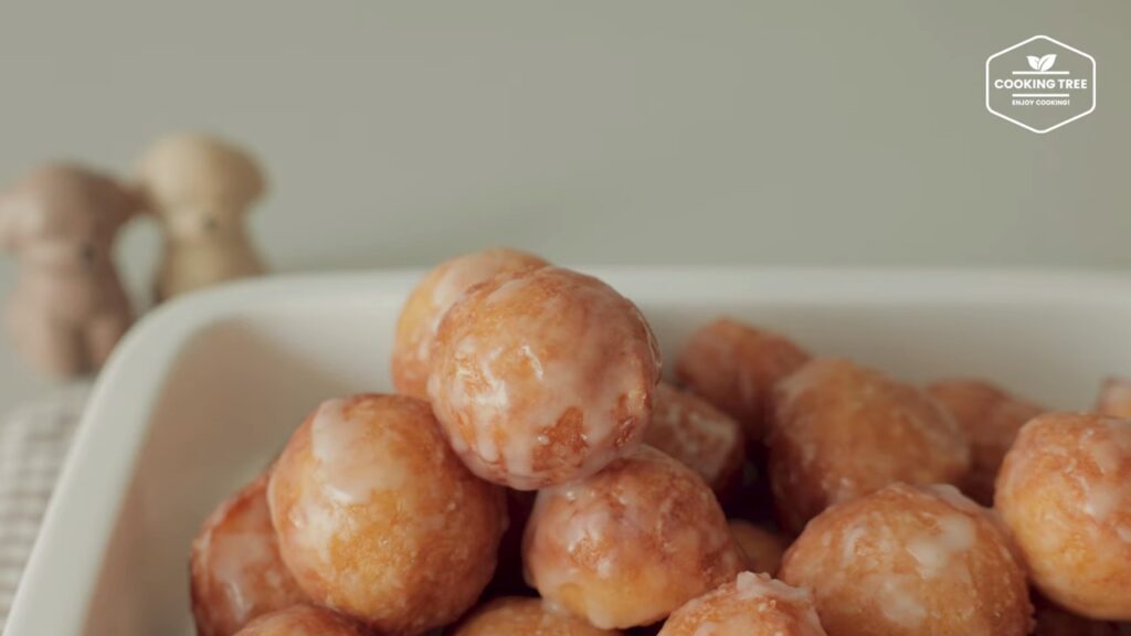 No knead Easy Mini Glazed Donuts Recipe Cooking tree