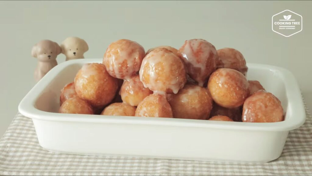 No knead Easy Mini Glazed Donuts Recipe Cooking tree