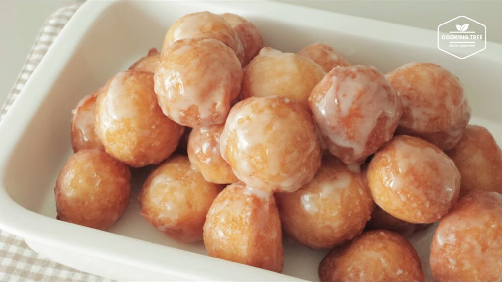 No knead Easy Mini Glazed Donuts Recipe Cooking tree