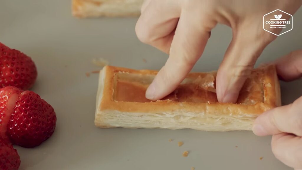 Strawberry Custard Cream Pie Puff Pastry Recipe Cooking tree