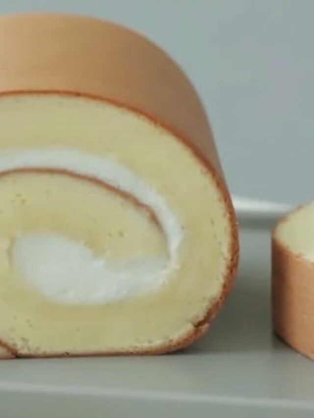 Condensed milk Roll Cake Recipe Cooking Tree