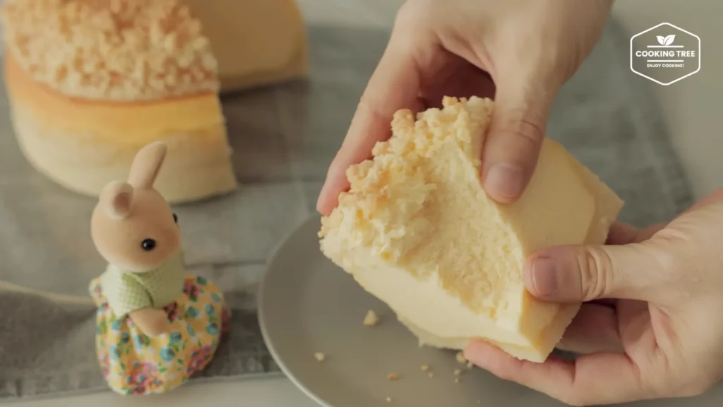 Crumble Souffle Cake Recipe