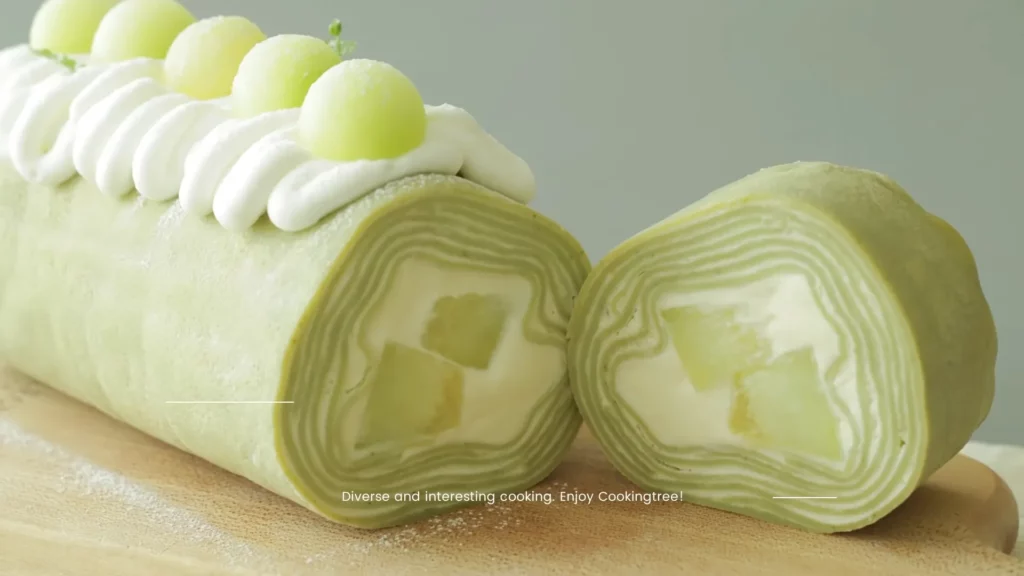 Melon Crepe Roll Cake Recipe