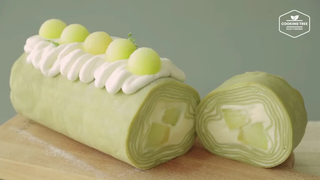 Melon Crepe Roll Cake Recipe