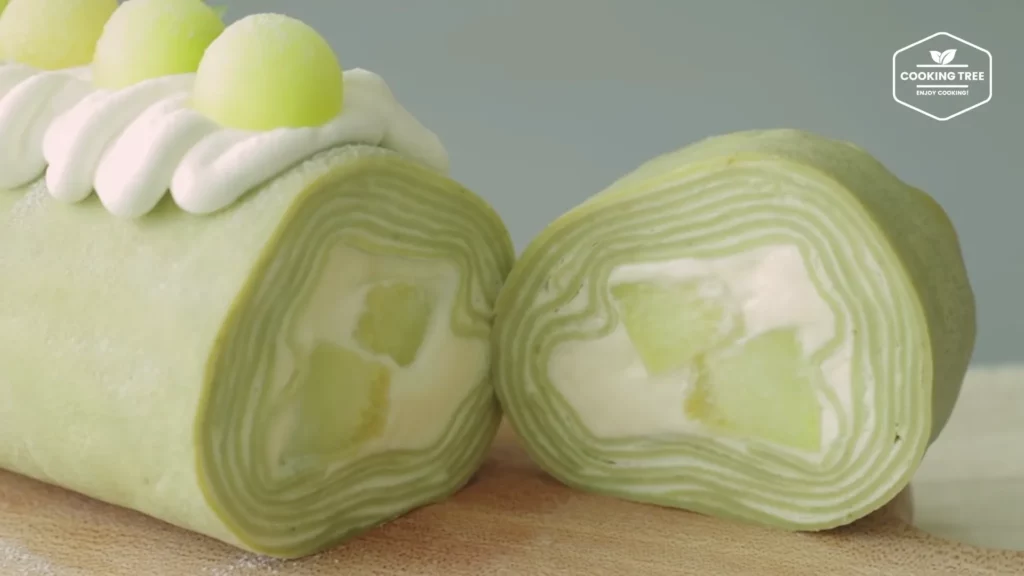 Melon Crepe Roll Cake Recipe