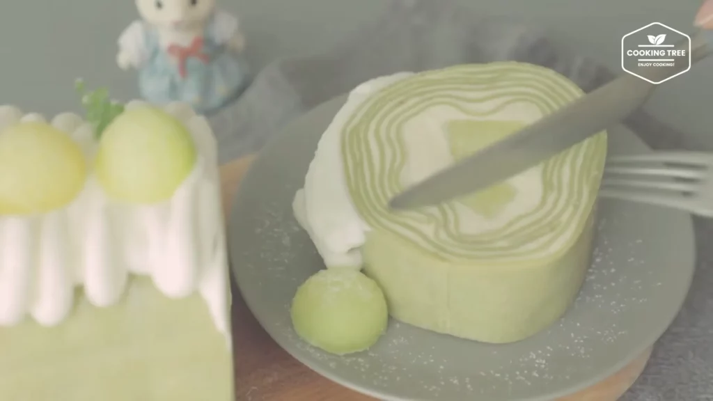 Melon Crepe Roll Cake Recipe