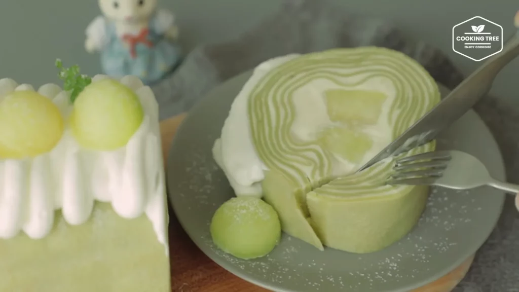 Melon Crepe Roll Cake Recipe