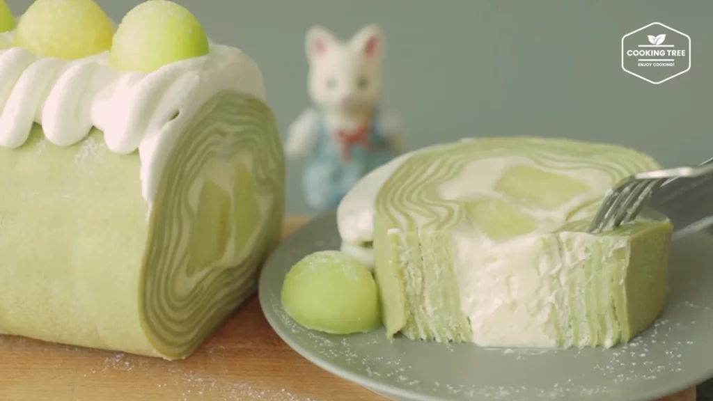 Melon Crepe Roll Cake Recipe