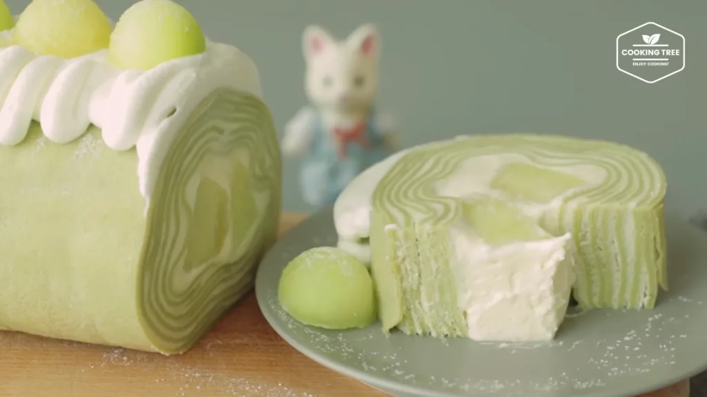 Melon Crepe Roll Cake Recipe