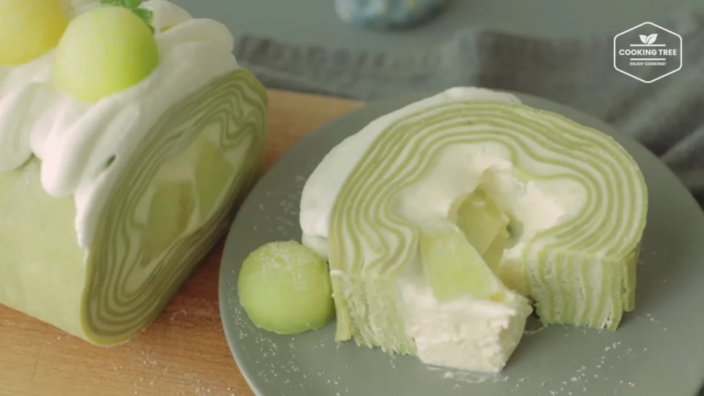 Melon Crepe Roll Cake Recipe