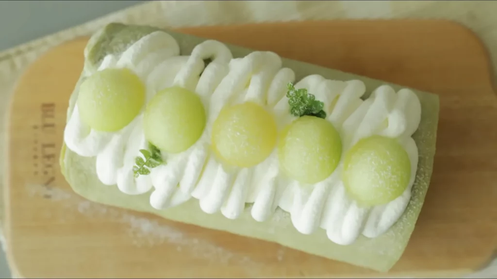 Melon Crepe Roll Cake Recipe