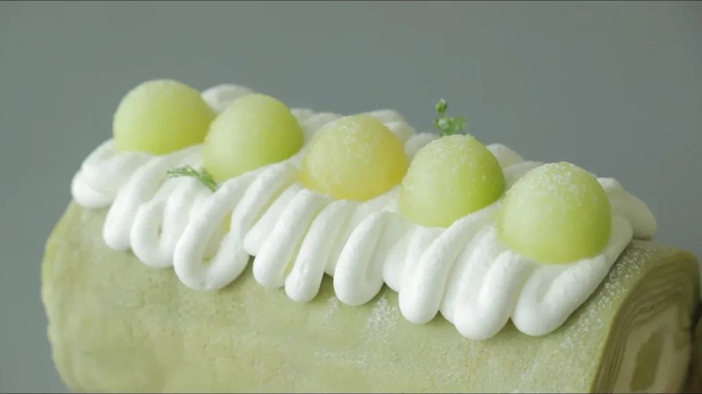 Melon Crepe Roll Cake Recipe