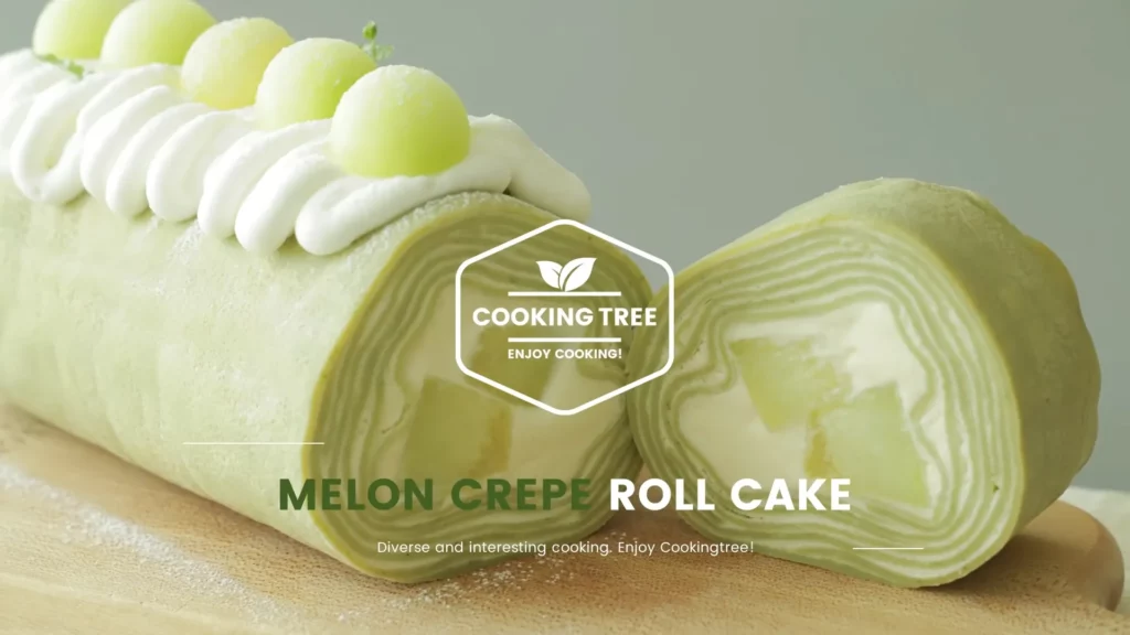 Melon Crepe Roll Cake Recipe