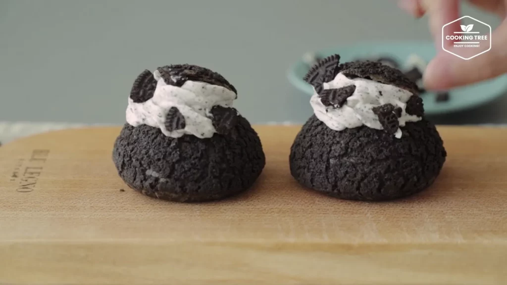 Oreo Cookie Choux Cream puff Recipe