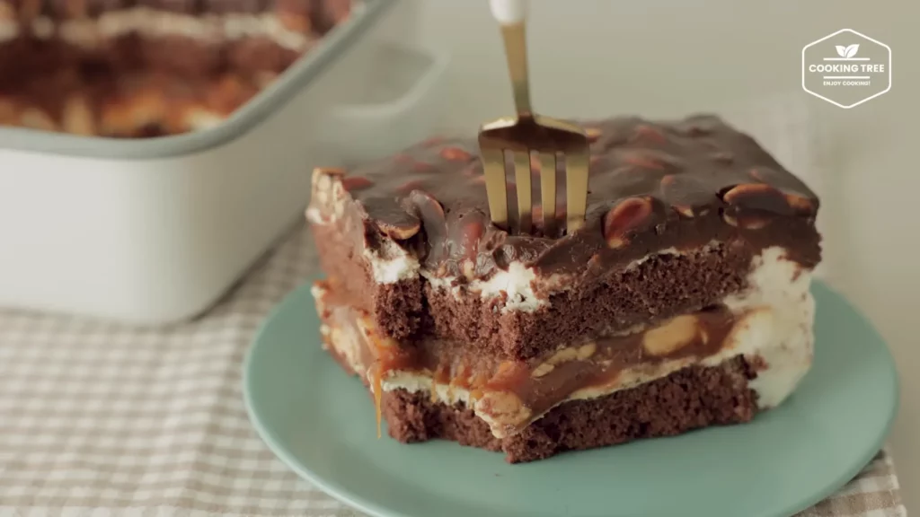 Peanut Caramel Chocolate Cake Recipe