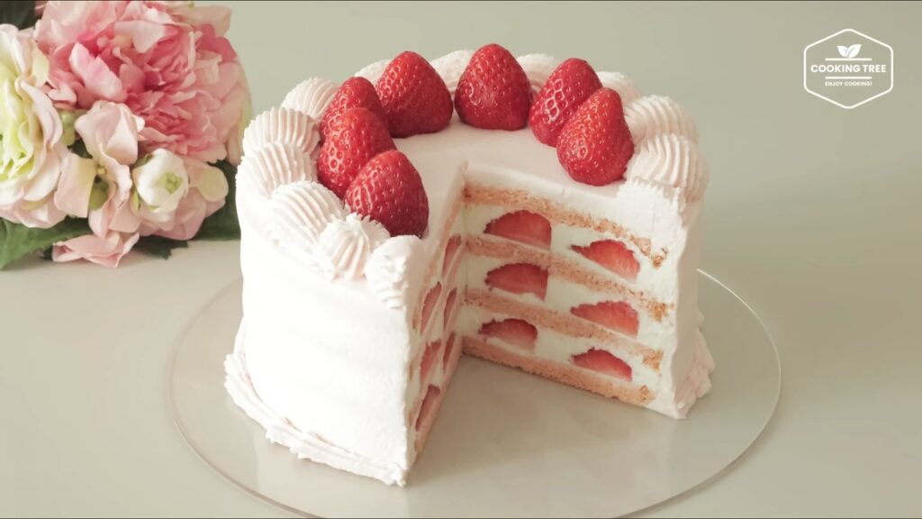 Pink Strawberry Cake Recipe