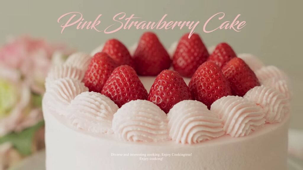 Pink Strawberry Cake Recipe