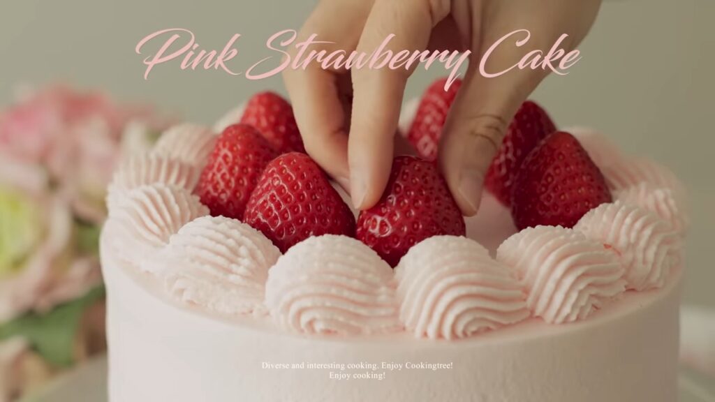 Pink Strawberry Cake Recipe