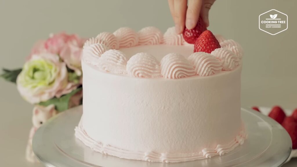 Pink Strawberry Cake Recipe