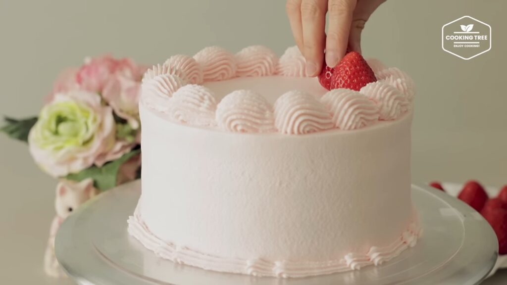 Pink Strawberry Cake Recipe