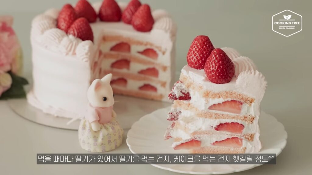 Pink Strawberry Cake Recipe