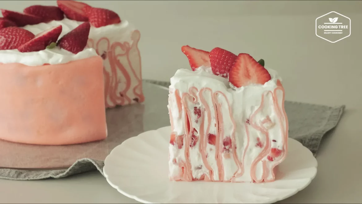Strawberry Crepe Cake Recipe Cooking tree