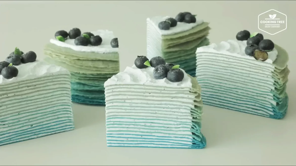 Blueberry Crepe Cake Recipe
