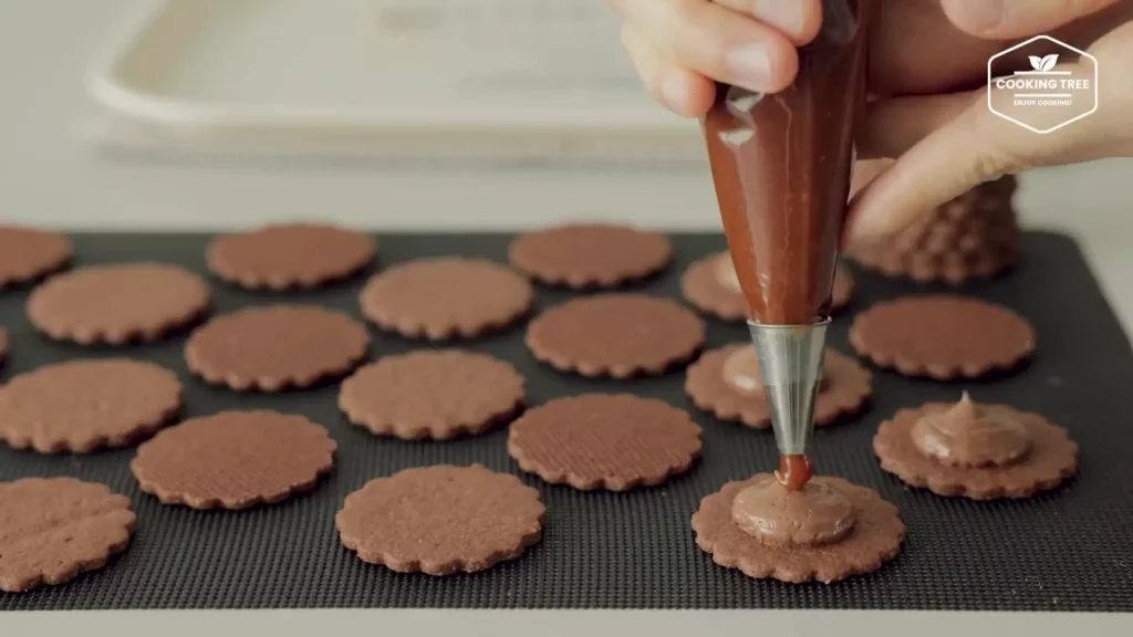 Caramel Chocolate Sable Sandwich Cookies Recipe Cooking tree