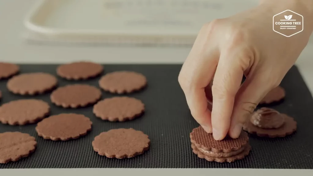 Caramel Chocolate Sable Sandwich Cookies Recipe Cooking tree