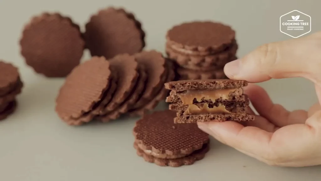 Caramel Chocolate Sable Sandwich Cookies Recipe Cooking tree