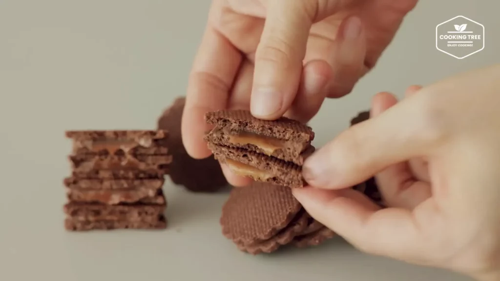 Caramel Chocolate Sable Sandwich Cookies Recipe Cooking tree