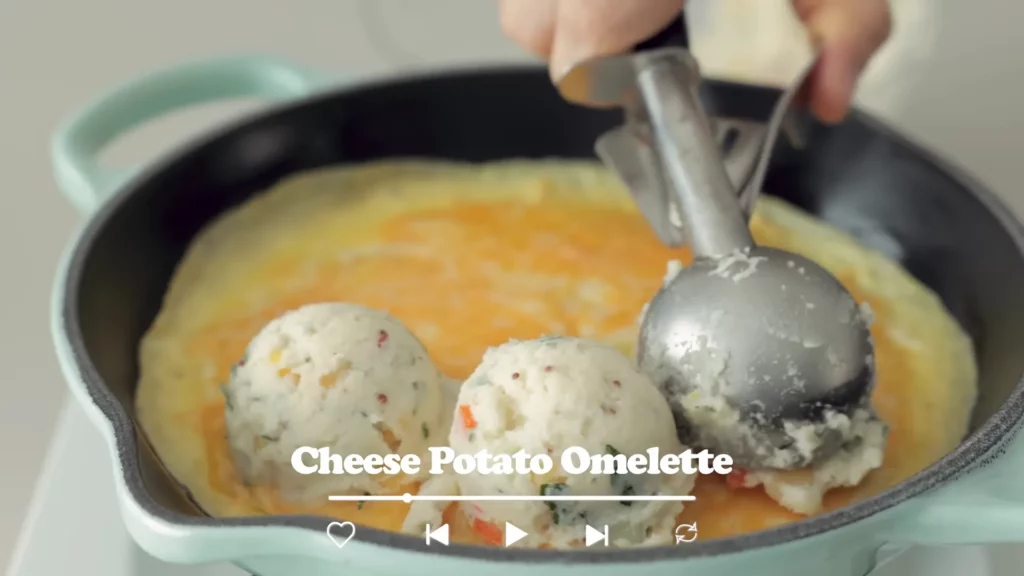 Cheese Potato Omelette