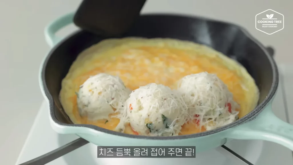 Cheese Potato Omelette