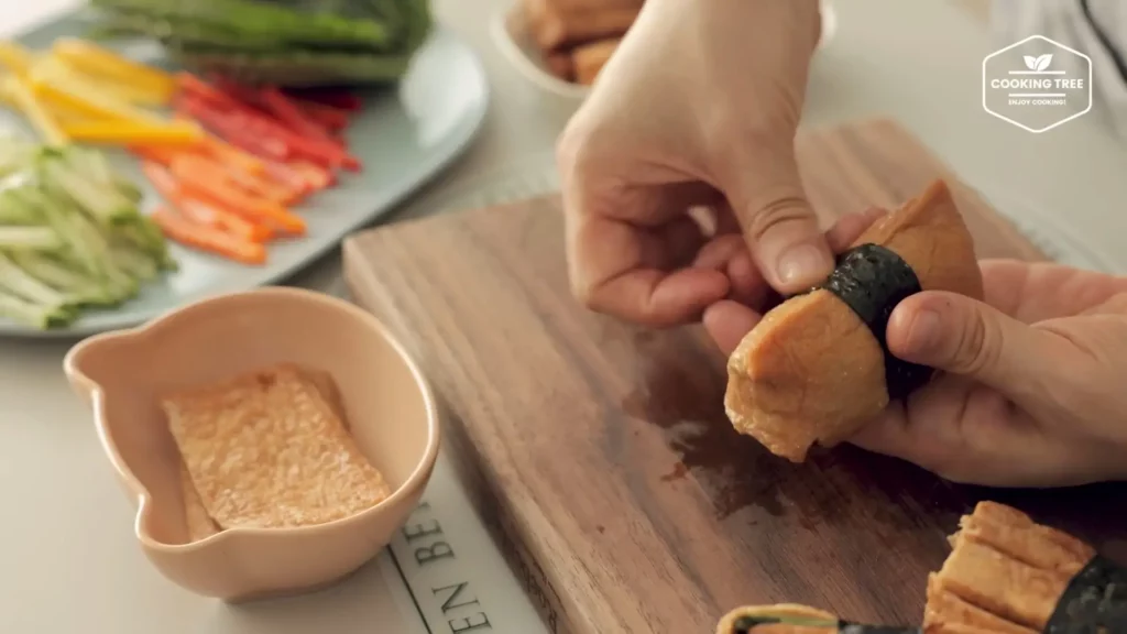 Fried Tofu Stuffed with Tofu