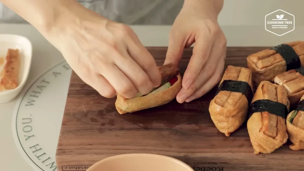 Fried Tofu Stuffed with Tofu