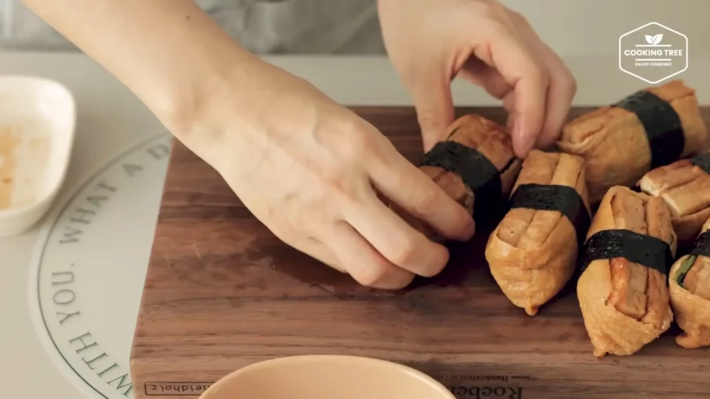 Fried Tofu Stuffed with Tofu