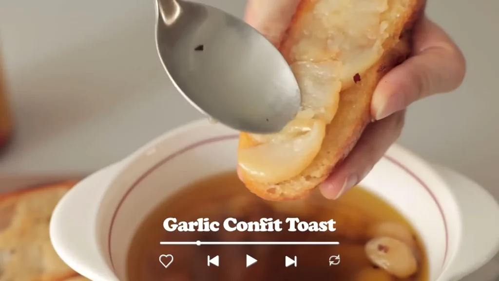 Garlic Confit Toast Healthy Recipe Cooking tree