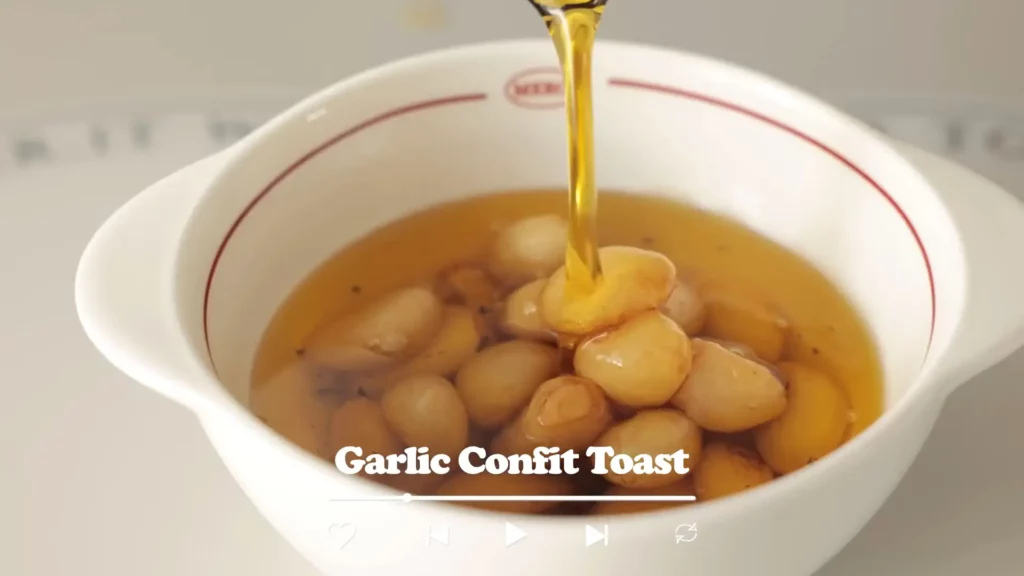 Garlic Confit Toast Healthy Recipe Cooking tree