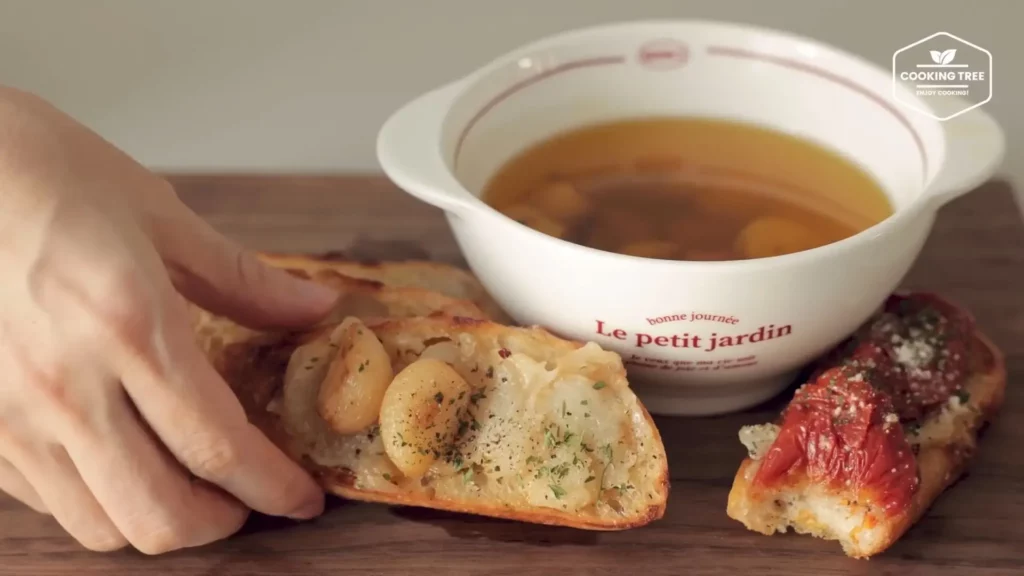 Garlic Confit Toast Healthy Recipe Cooking tree