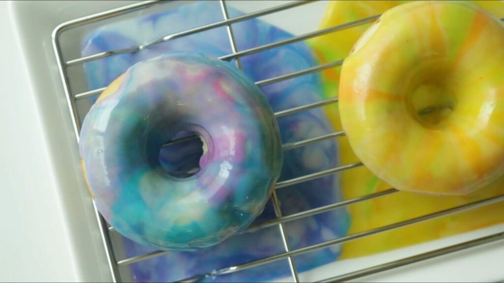 Marble Glazed Donuts Baked Cooking tree