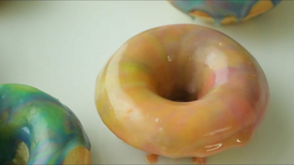 Marble Glazed Donuts Baked Cooking tree
