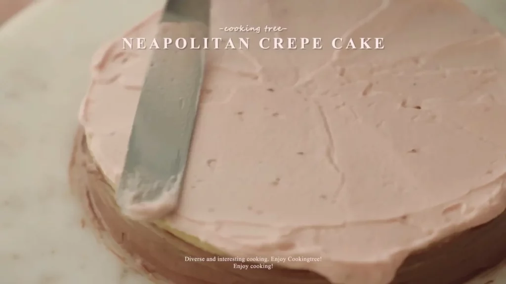 Neapolitan Chocolate Strawberry Vanilla Crepe Cake Cooking tree