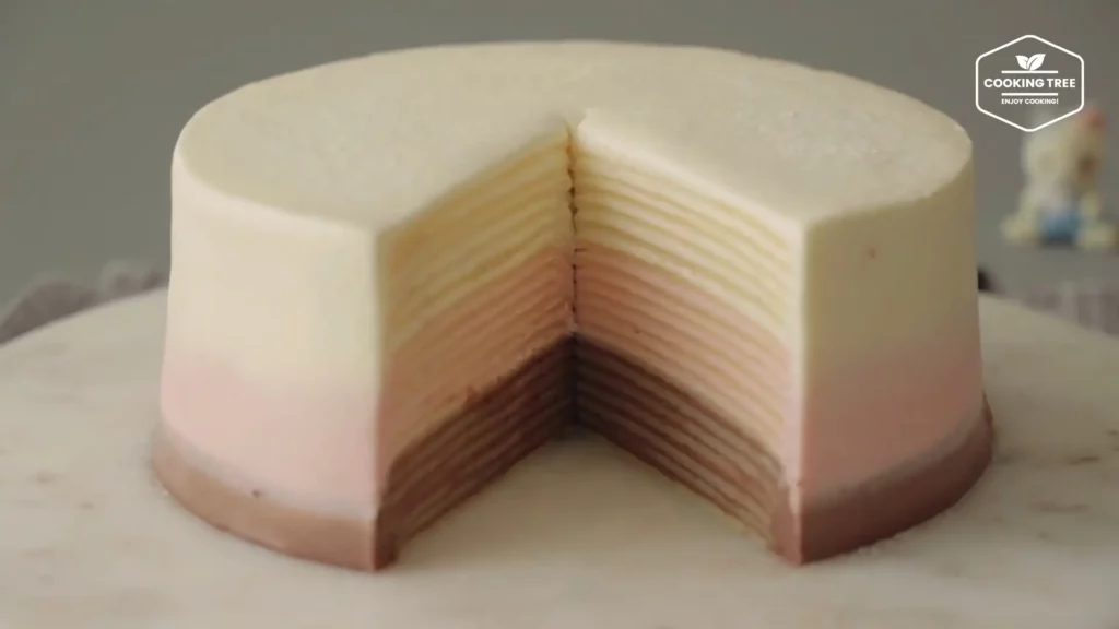 Neapolitan Chocolate Strawberry Vanilla Crepe Cake Cooking tree