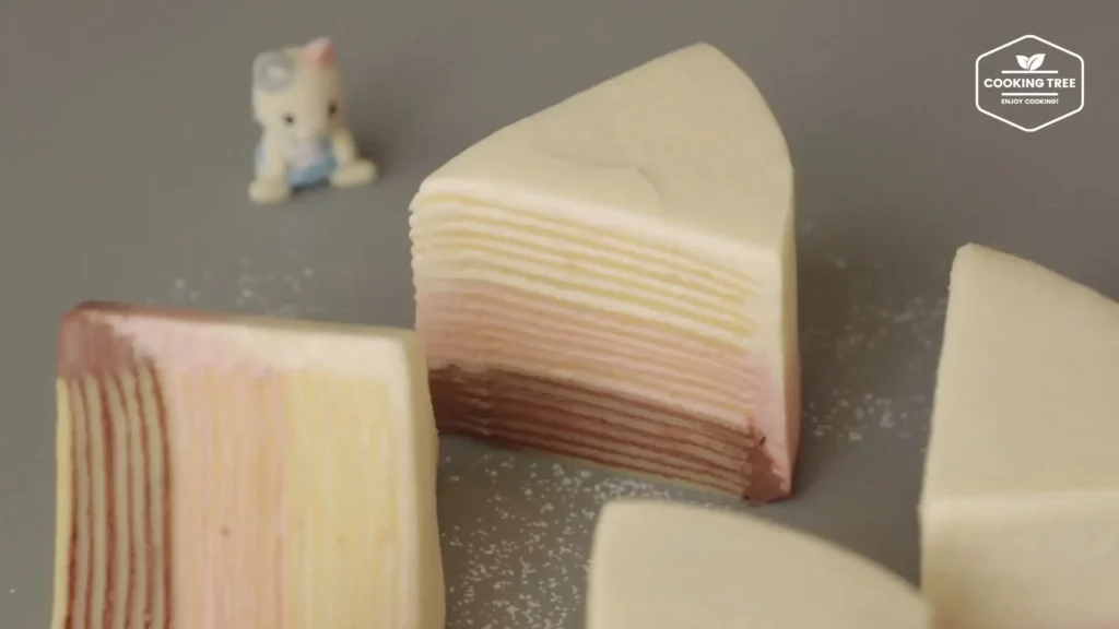 Neapolitan Chocolate Strawberry Vanilla Crepe Cake Cooking tree