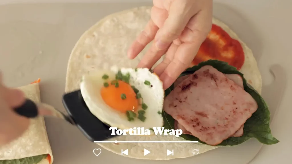 QuickEasy Breakfast Tortilla Wrap Sandwich Cooking tree