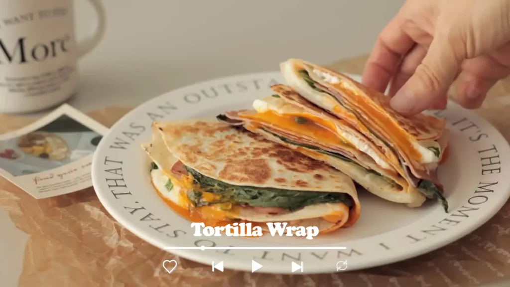 QuickEasy Breakfast Tortilla Wrap Sandwich Cooking tree